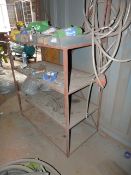 *Four Tier Shelf Unit with Steel Shelves 60x120x125cm