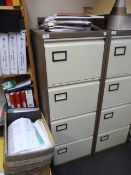 *Four Drawer Foolscap Filing Cabinet (coffee & cream)