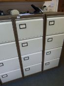 *Four Drawer Foolscap Filing Cabinet (coffee & cream)