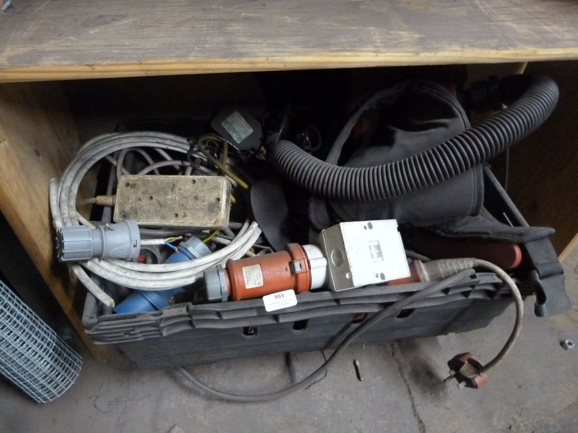 *Box of Various Electrical Fittings, Plugs, Adapters, etc.