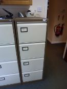 *Four Drawer Foolscap Filing Cabinet (coffee & cream)