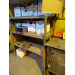 *Metal Three Tier Shelving Unit with Wooden Shelves 60x140x155cm