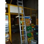 *Two Section Eleven Tread Telescopic Ladder