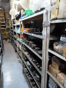 *Six Tier Steel Shelving Unit with Wooden Shelves