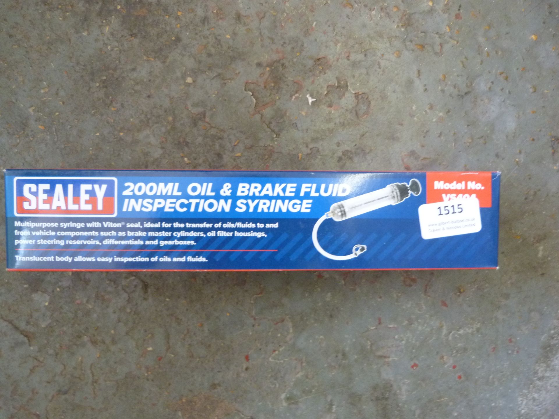 *Sealey 200mm Oil and Brake Fluid Inspection Syringe