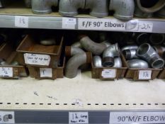 *Shelf of Threaded 90° Elbows