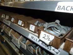 *Shelf of Various Pipe Hanging Brackets