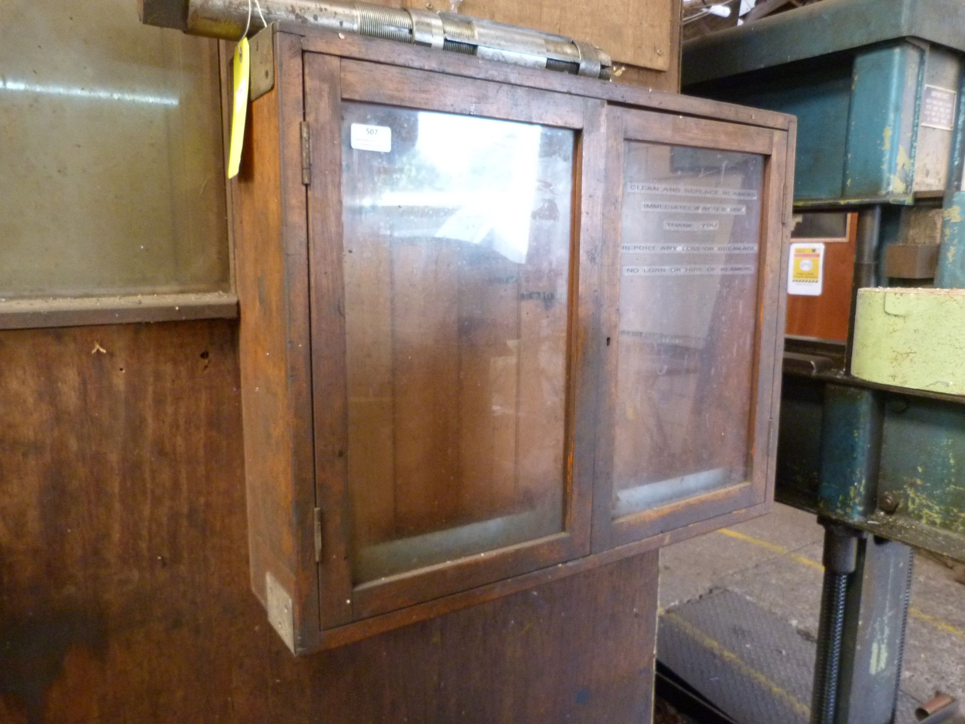 *Wood & Glass Wall Cabinet