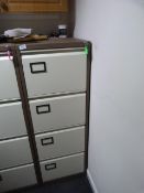 *Four Drawer Foolscap Filing Cabinet (coffee & cream)