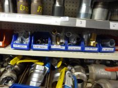 *Shelf of Various Hose End Fittings