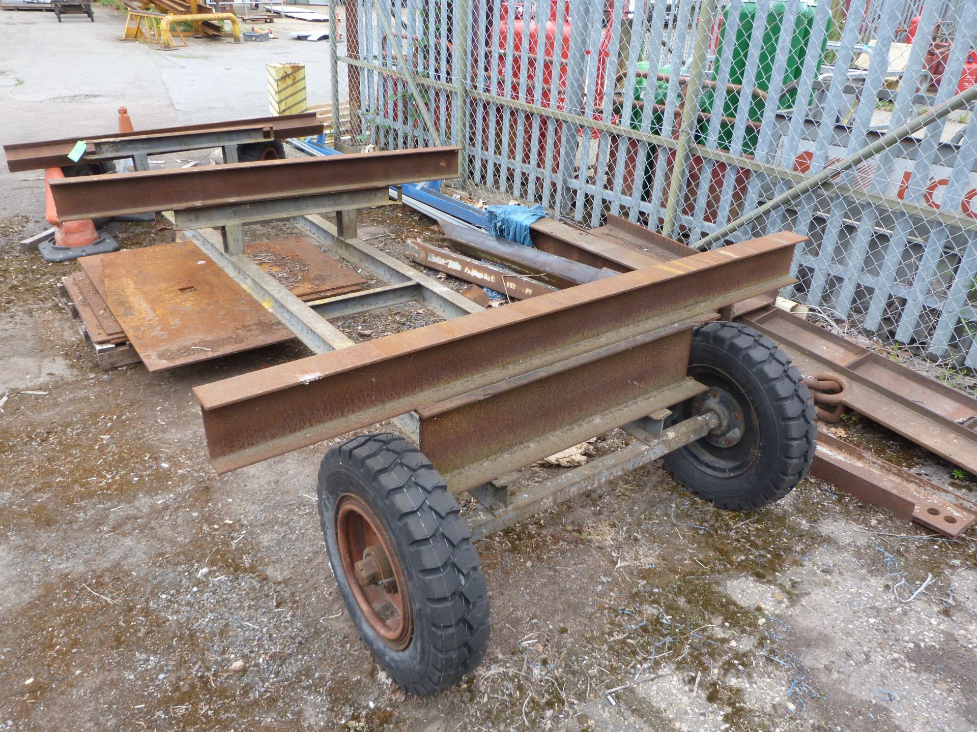 *Heavy Duty Steel Trailers with Steering Wheels