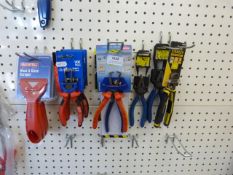 *Assortment of Plier, Strippers, Circlip Pliers, Scrapers, etc.