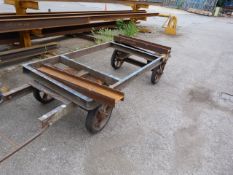 *Heavy Duty Steel Solid Wheel Trolley/Trailer