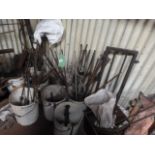 *Eight Buckets of Various Ironmongery, handrail Ac
