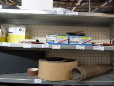 *Shelf of Various 4.5” Polishing Pads and Fibre Wheels