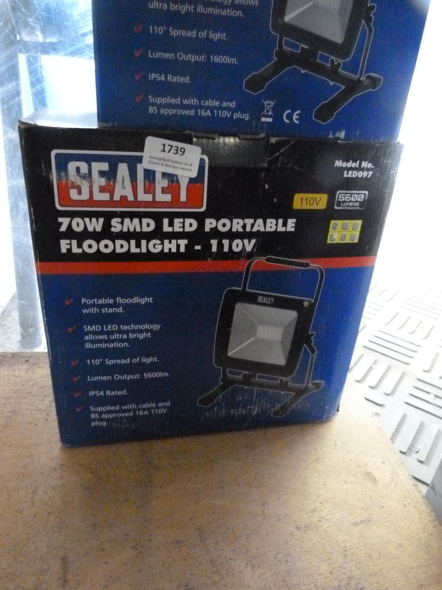 *Sealey 70w LED Floodlight 110v