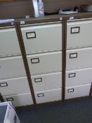 *Four Drawer Foolscap Filing Cabinet (coffee & cream)