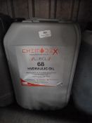 *25L of Chemodex Lubol 68 Hydraulic Oil