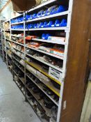 *Metal Eleven Tier Two Section Shelving Unit