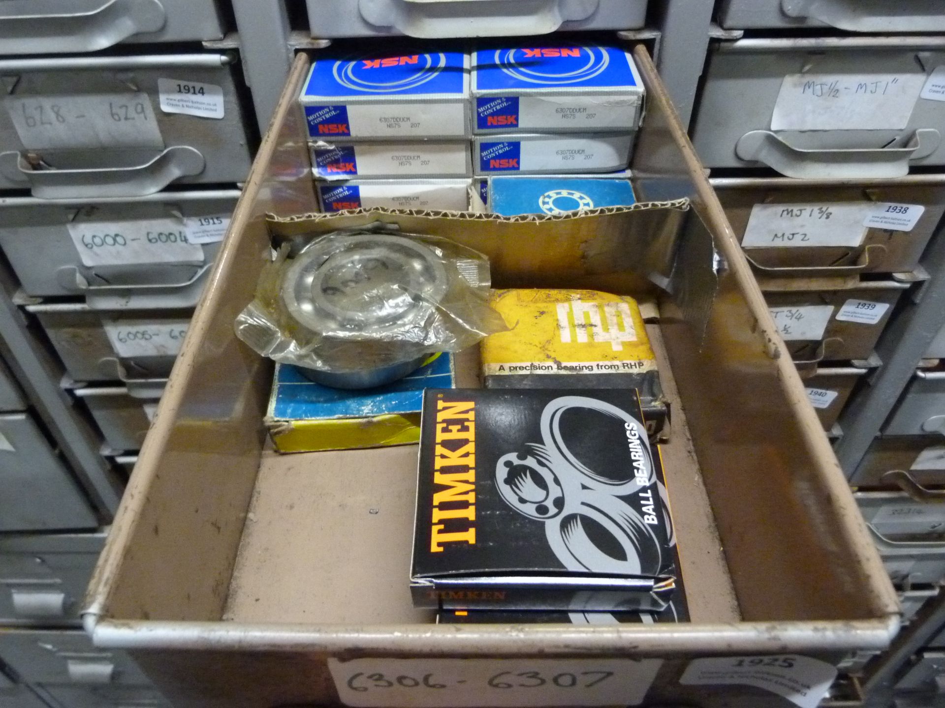 *Drawer of Size 6306 - 6307 Bearings