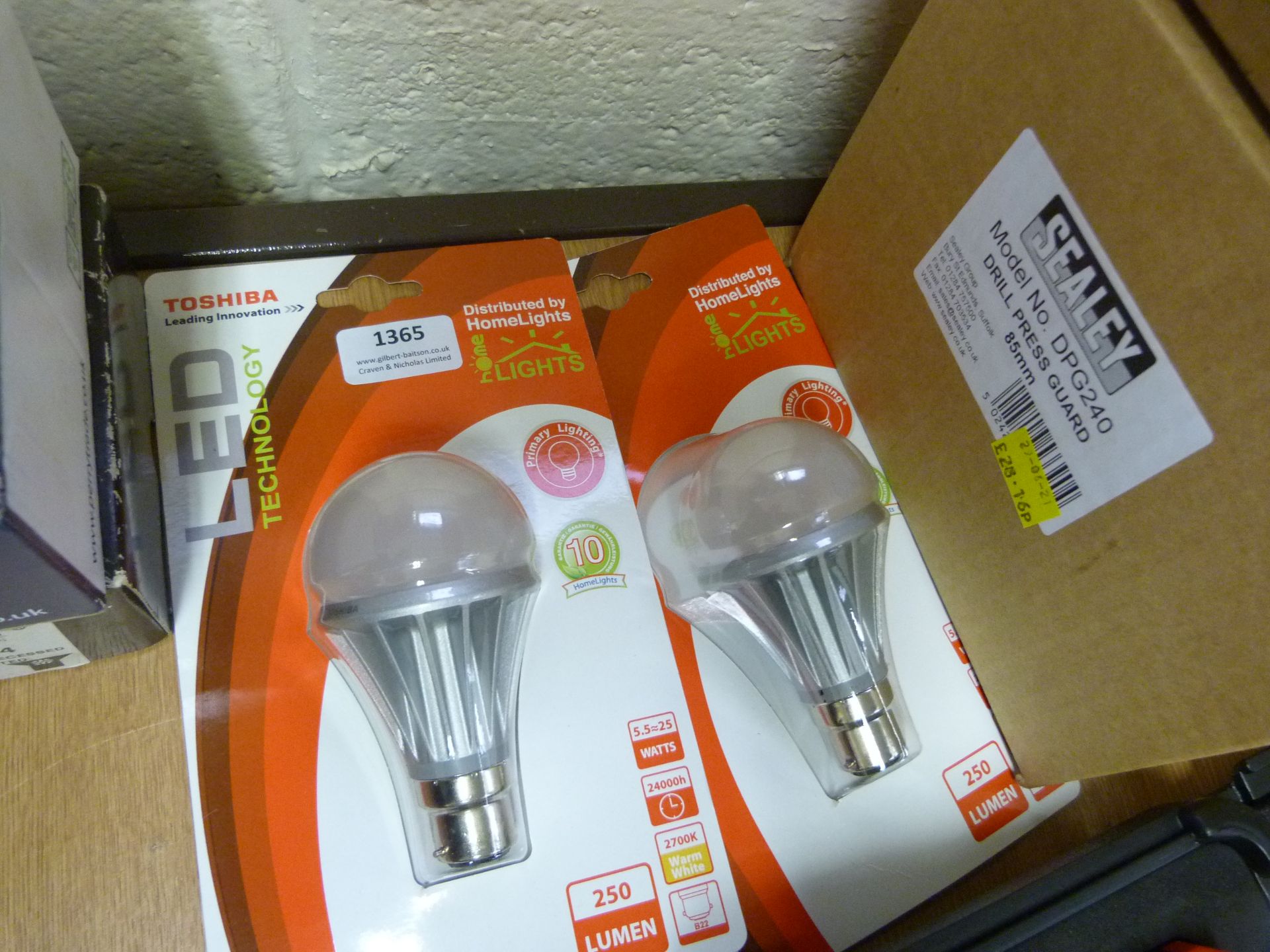 *Two Toshiba LED Technology 250 Lumen Light Bulbs