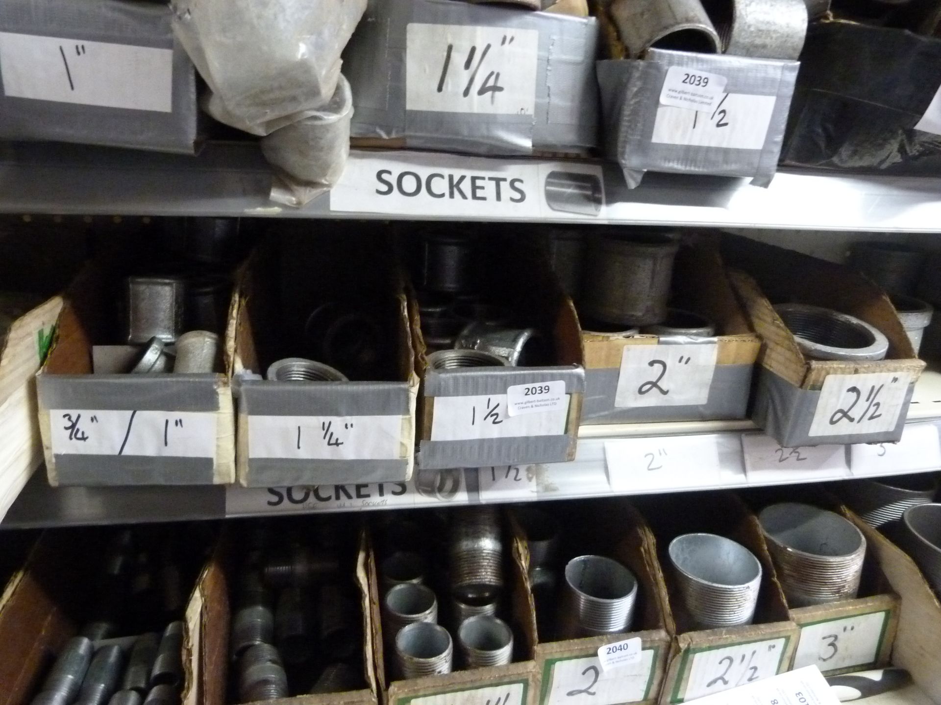 *Shelf of Various Pipe Joints - Image 2 of 2