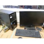 *Zoostorm Desktop Computer with LG Monitor, Keyboard, Mouse, and LG Telephone