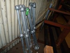 *Ten Galvanised Handrail Stanchions 1.1m tall, 45m
