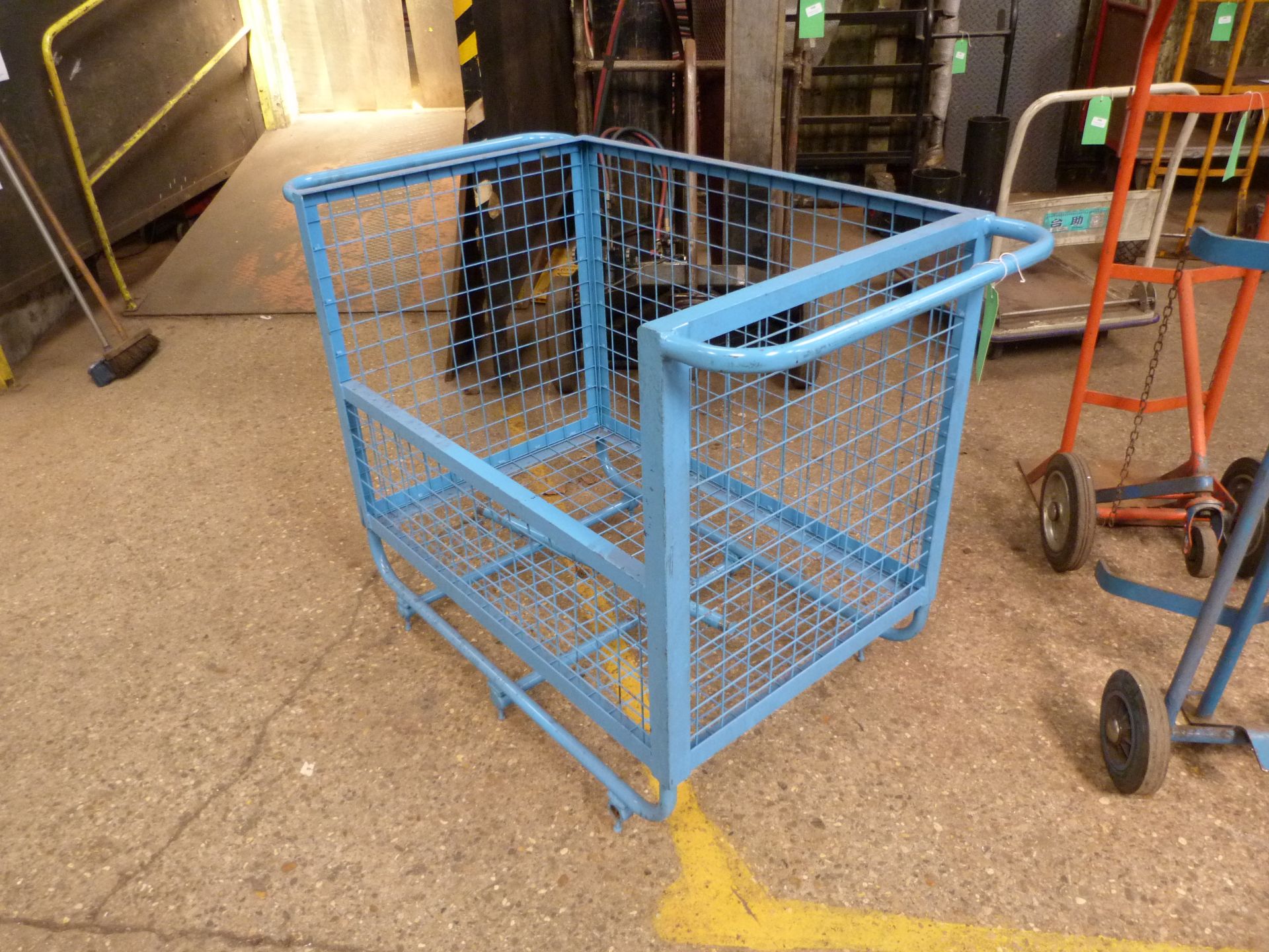 *Blue Forklift Cage