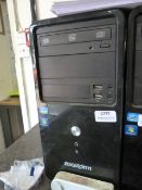 *Zoostorm Desktop PC (intel i3) with Monitor, Keyboard and Mouse