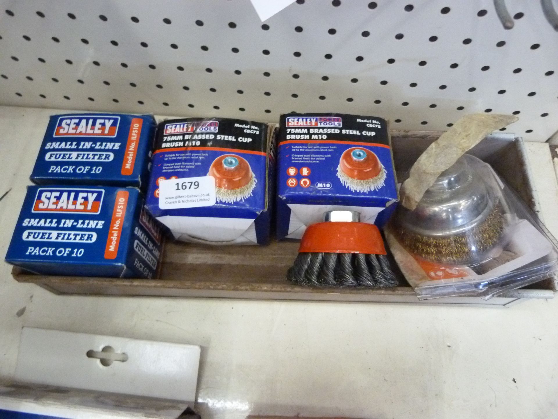 *Two Small Inline Fuel Filters and Four Steel Cup Brushes