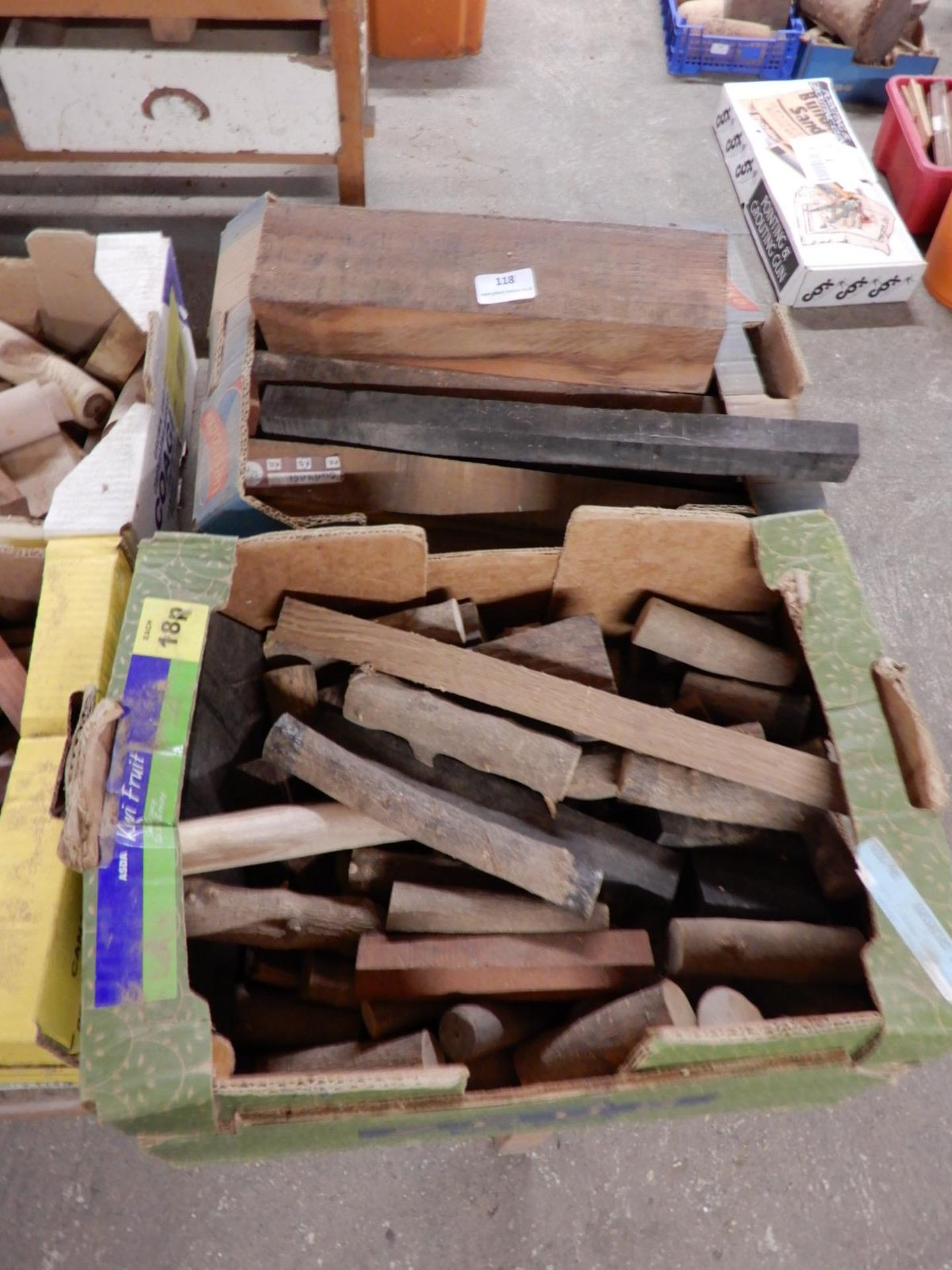 *Two Boxes of Assorted Wood Turning Blanks