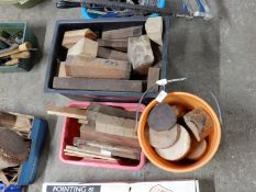 *Three Boxes of Assorted Wood Turning Blanks, hard