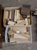 *Two Boxes of Assorted Marquetry Timbers, Exotic W