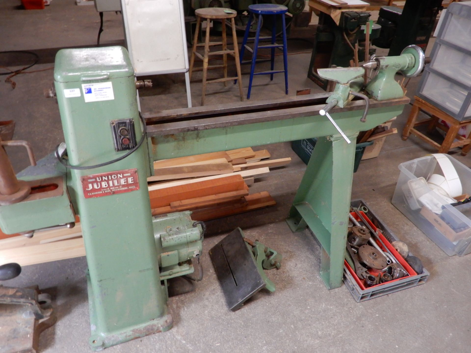 *Union Jubilee Wood Turning Lathe with Accessories
