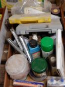 *Box of Assorted Polishes, Clamps, etc.