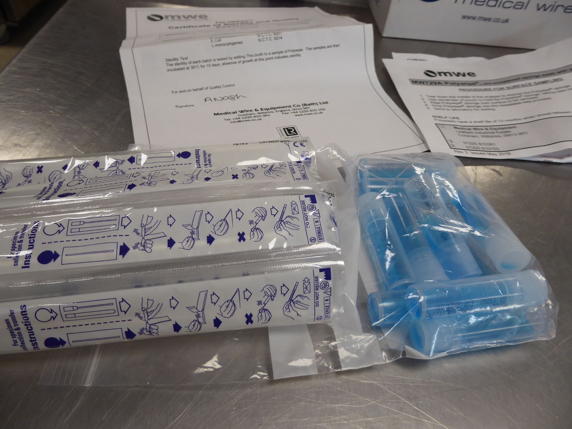 * collection of medical swabs and test kits - for testing food borne bacteria - Image 4 of 4