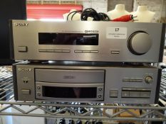 * Sony stereo cassette deck and stereo am/fm tuner