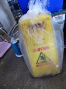 * 4 x new wet floor caution signs