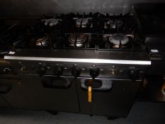 *Stainless Steel Commercial Six Burner Cooker over