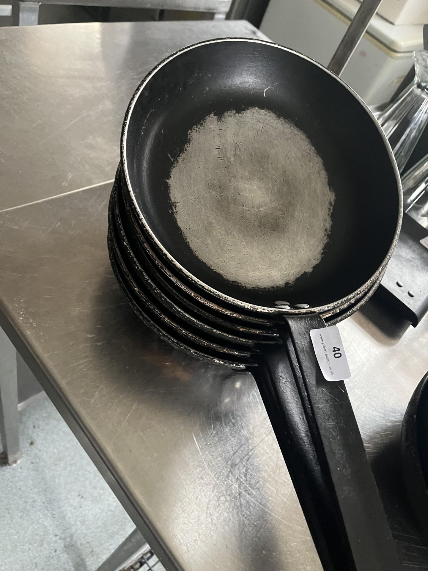 *Six Aluminium Sauté Pans