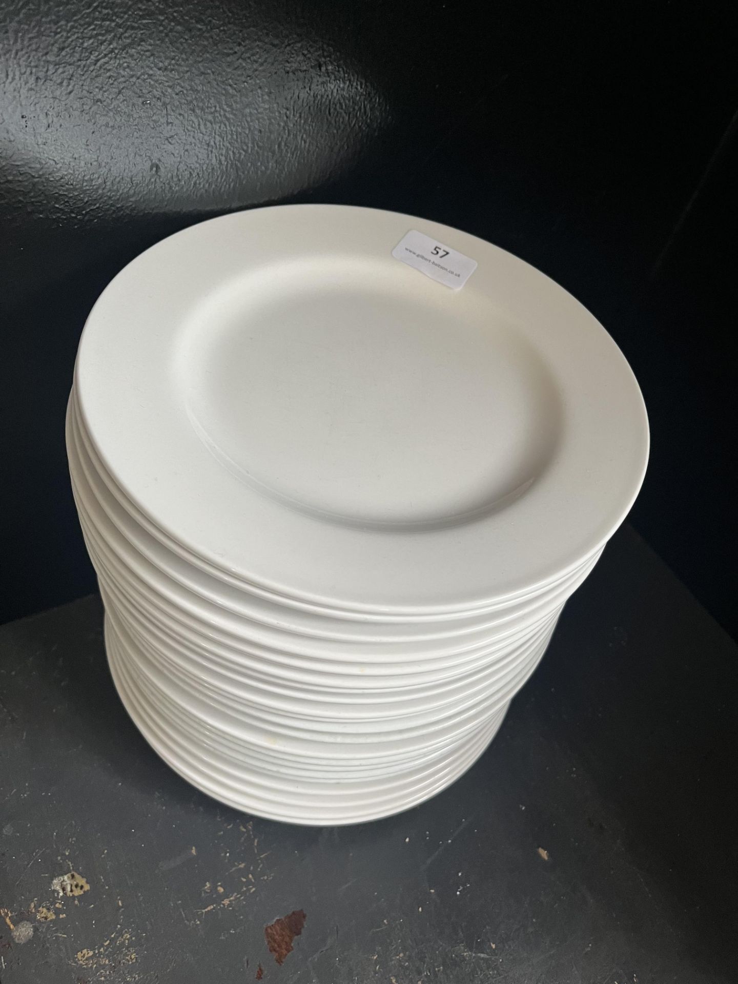 *Twenty-Two White Side Plates