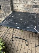 *Square Wrought Iron Folding Outdoor Table