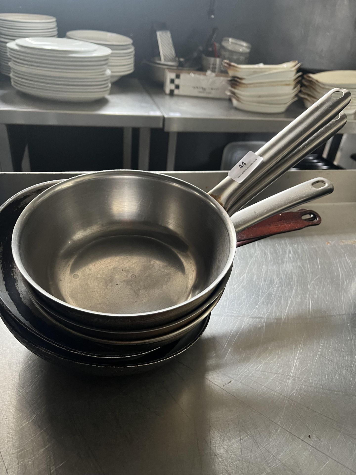 *Three Stainless Steel and Two Aluminium Sauté Pan