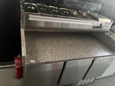 *Blizzard Granite Topped Pizza Preparation Unit ov