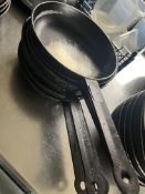 *Six Aluminium Sauté Pans