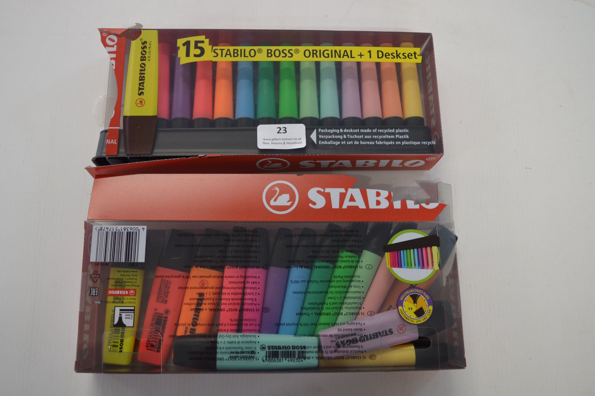 *Stabilo Assorted Colour Marker Pens