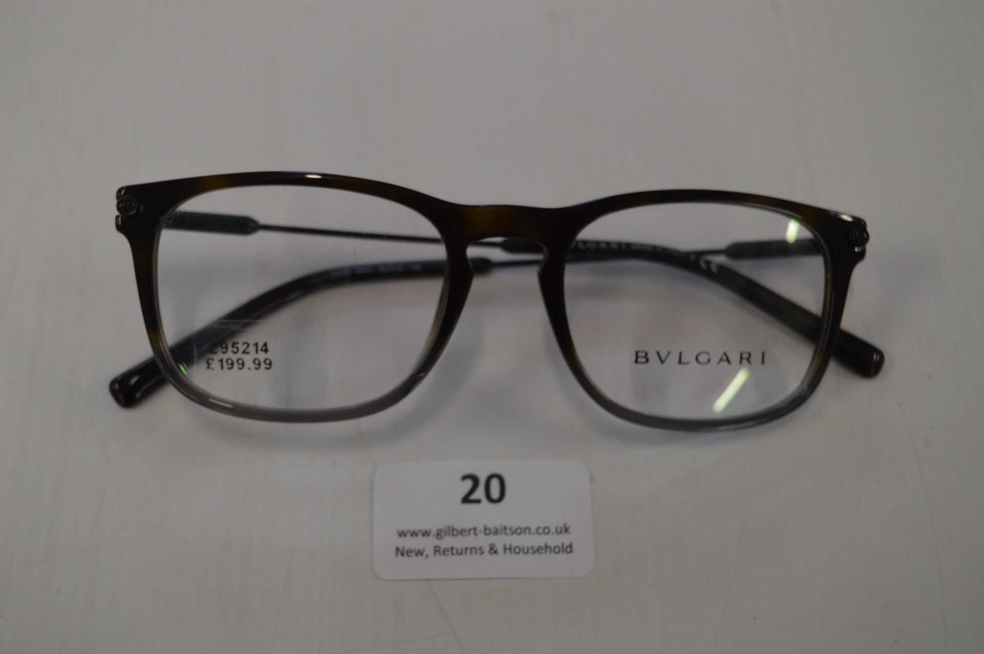 *Bulgari Ladies Spectacle Frames