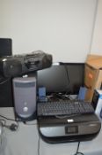 Assorted Electrical Items; HP Envy Printer, Dell K