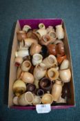 ~100 Small Turned Wooden Pots